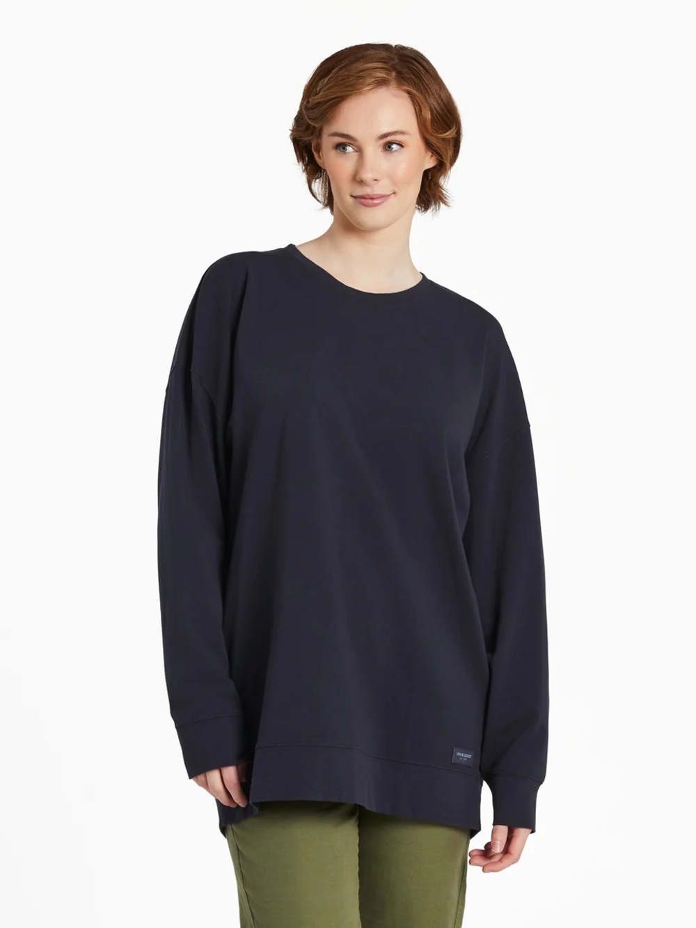 Life Is Good Black Crusher Flex Crewneck Sweatshirt